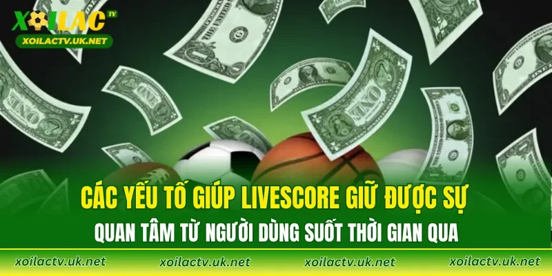 Các yếu tố giúp Livescore giữ được sự quan tâm từ người dùng suốt thời gian qua
