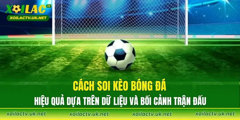Cách soi kèo bóng đá hiệu quả dựa trên dữ liệu và bối cảnh trận đấu