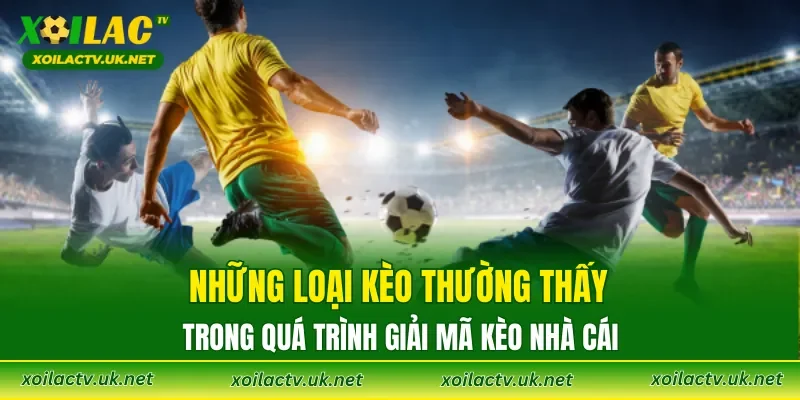 Những loại kèo thường thấy trong quá trình giải mã kèo nhà cái